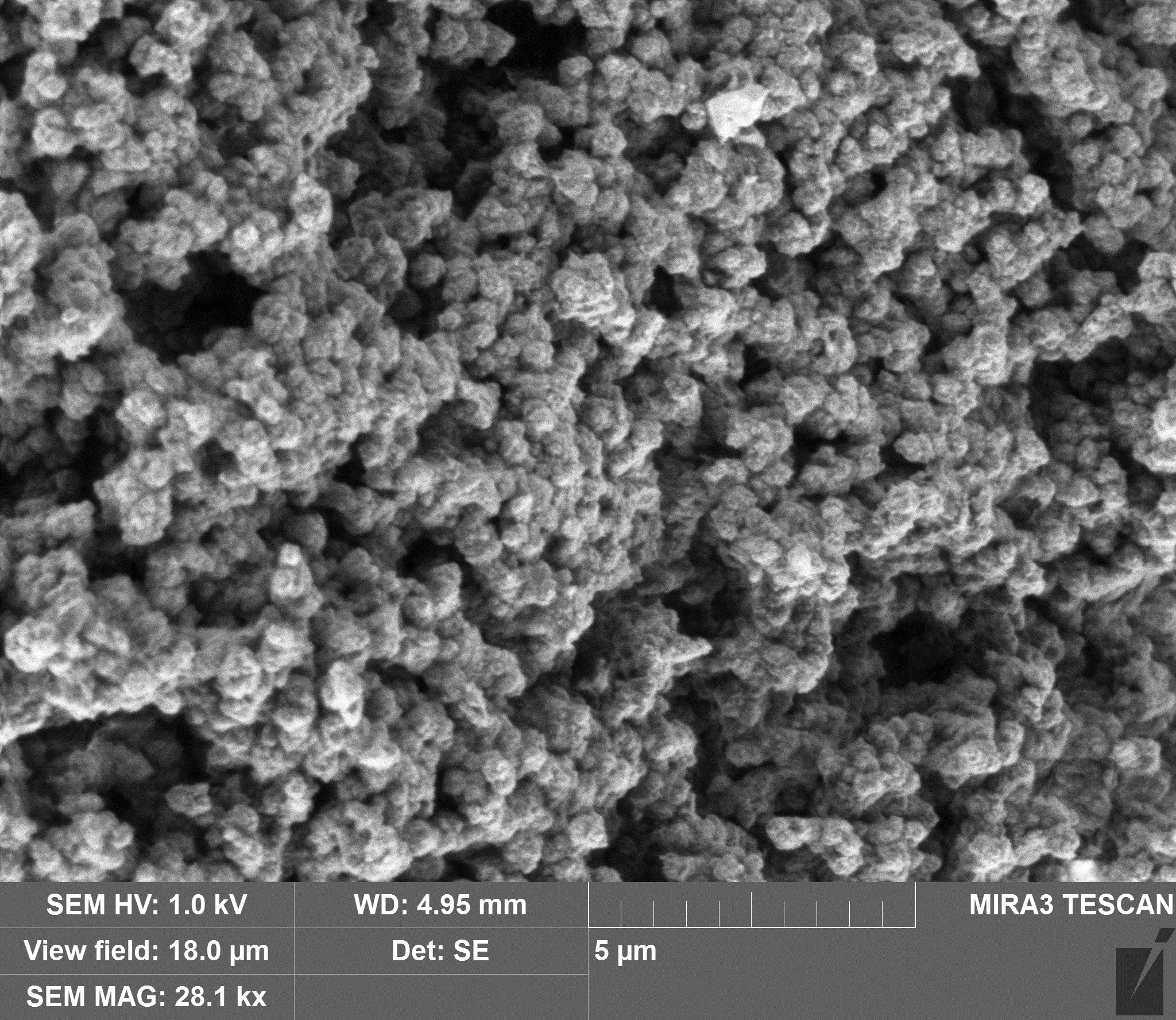 Микрофотография поверхности аддитивного полимера, сделанная на сканирующем электронном микроскопе
